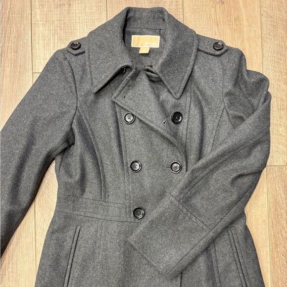 Michael Kors Wool-blend Pea Coat - Picture 2 of 13